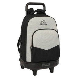 Mochila Grande Con Ruedas Compact Extraíble Kappa "grey"