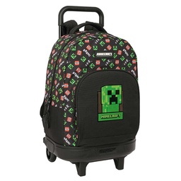 Mochila Grande Con Ruedas Compact Extraíble Minecraft