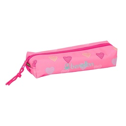 Portatodo Rectangular Con Goma Elástica 22cm Benetton "heart"