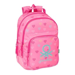 Mochila Doble Adaptable A Carro Benetton "heart"
