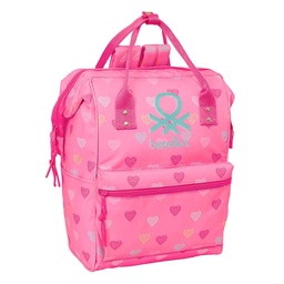 Mochila Con Asas Para Portátil 13" Benetton "heart"