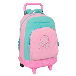 Mochila Grande Con Ruedas Compact Extraíble Benetton "dolce"