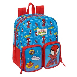 Mochila Guardería Bolsillos Adaptable A Carro Spidey