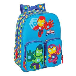 Mochila Infantil Bolsillos Adaptable A Carro Iron Man