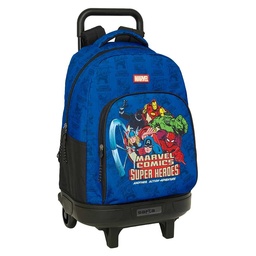 Mochila Grande Con Ruedas Compact Extraíble Avengers