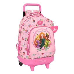 Mochila Grande Con Ruedas Compact Extraíble Princesas Disney