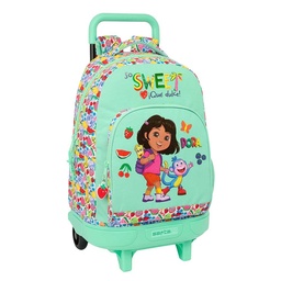 Mochila Grande Con Ruedas Compact Extraíble Dora