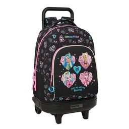Mochila Grande Con Ruedas Compact Extraíble Monster High