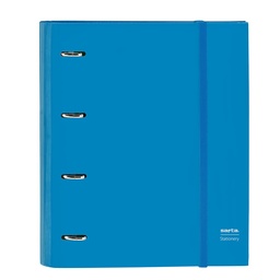 Carpeta 4 Anillas 35mm Con Recambio Safta "azul"