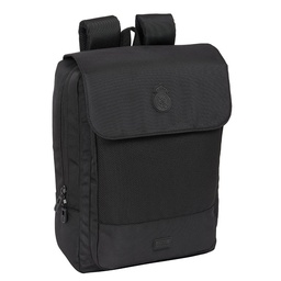 Mochila Con Solapa Portátil 13,3''+usb Real Madrid Premium