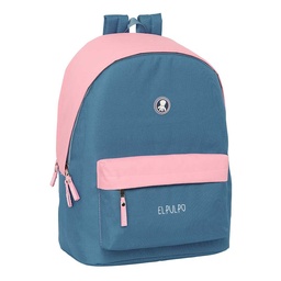 Mochila Doble Para Portátil 15,6"+usb El Pulpo "indigo"