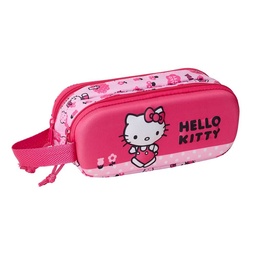 Portatodo Doble 3d Hello Kitty 3d