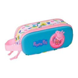 Portatodo Doble 3d Peppa Pig 3d