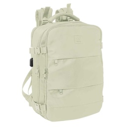 Mochila Viaje Cabina Portátil 15,6'' Safta "beige"