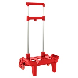 Carro Por. Ple. Triple Rueda Rojo