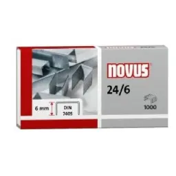 Grapas Novus 22/6 24/6 Galvanizadas