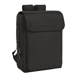Mochila Con Solapa Portátil 13,3''+usb Safta Business "black"