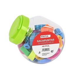 Bote 48 Pcs Sacapuntas Surtido Safta