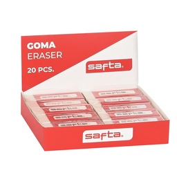 Expositor 20 Uds. Goma Pvc Safta