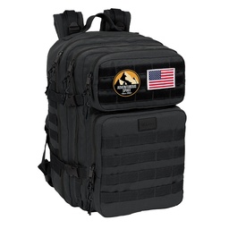 Mochila Militar Portátil 15,6'' Safta Basic "negro"