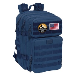 Mochila Militar Portátil 15,6'' Safta Basic "marino"