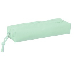 Portatodo Rectangular Con Goma Elástica 22cm Safta "light Green"