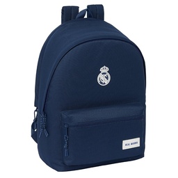 Mochila Doble Para Portátil 15,6"+usb Real Madrid Chica Marino