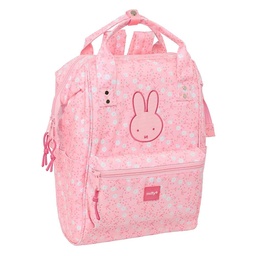 Mochila Con Asas Para Portátil 13" Miffy "flores"