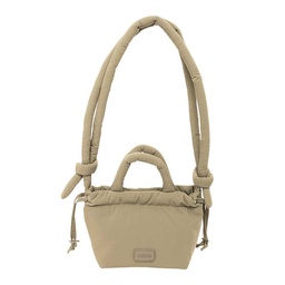 Bolsito Mochila Moos Capsula Acolchado "beige"
