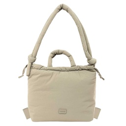 Bolso Mochila Moos Capsula Acolchado "beige Claro"