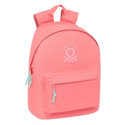 Mochila Para Portátil 14,1" Benetton Basics "coral"