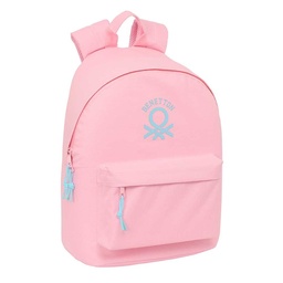 Mochila Para Portátil 14,1" Benetton Basics "rosa Pastel"