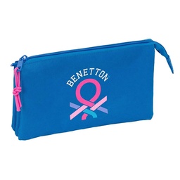 Portatodo Triple Benetton Basics "azulina"