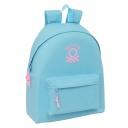 Mochila Benetton Basics "celeste"