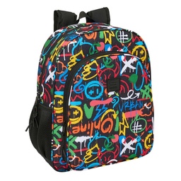 Mochila Junior Adaptable A Carro Safta Graffiti "colors"