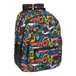 Mochila Doble Adaptable A Carro Safta Graffiti "colors"