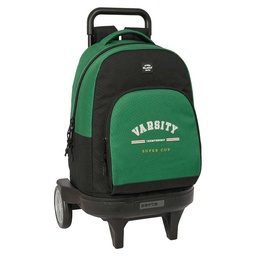 Mochila Grande Con Ruedas Compact Evolution Extraíble Blackfit8 "varsity"