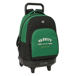 Mochila Grande Con Ruedas Compact Extraíble Blackfit8 "varsity"