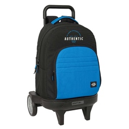 Mochila Grande Con Ruedas Compact Evolution Extraíble Blackfit8 "underground"