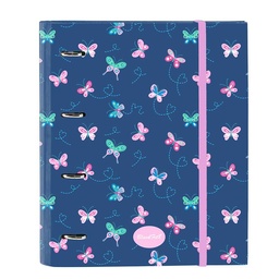 Carpeta 4 Anillas 35mm Con Recambio Blackfit8 "mariposas"