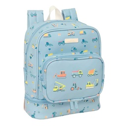 Mochila Nevera Guardería Safta Preescolar "gruas"