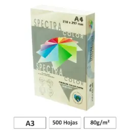 Papel A4 80g 500 Hojas Color Crema