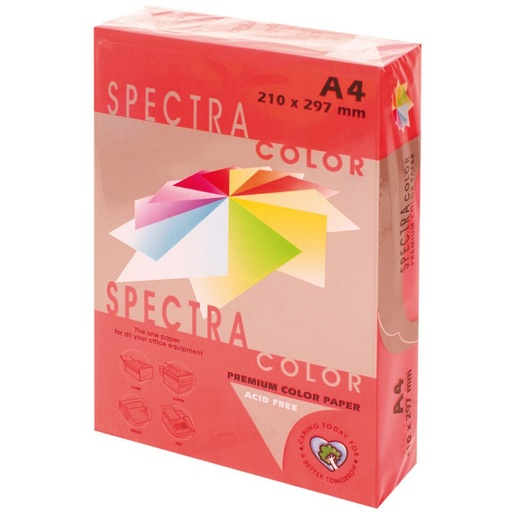 [001017] PAPEL A4 80G 500 HOJAS COLOR ROJO