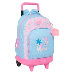 Mochila Grande Con Ruedas Compact Extraíble Blackfit8 "smile"