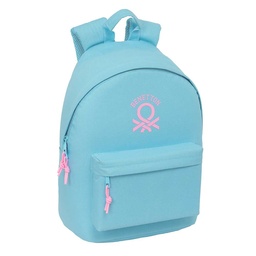 Mochila Para Portátil 14,1" Benetton Basics "celeste"