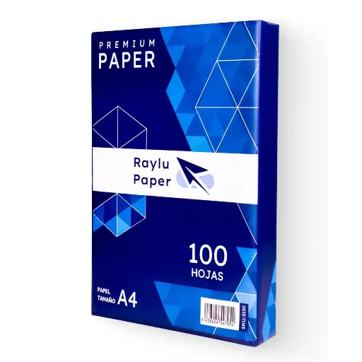 [001019] PAPEL RAYLU PAPER A4 PREMIUM 80GR 100 HOJAS