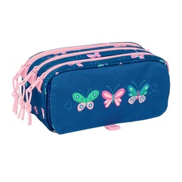 Portatodo Triple Big Blackfit8 "mariposas"
