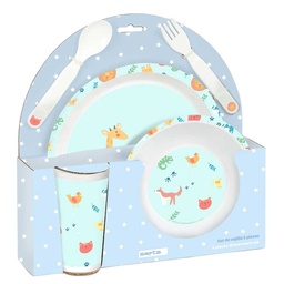 Set De Platos, Cubiertos Y Vaso Safta Preescolar "pandi"