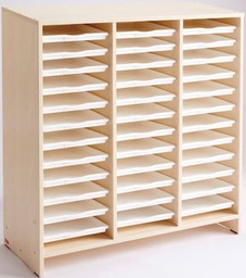 Mueble de actividades alto con 36 bandejas (haya)