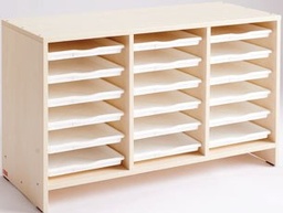 Mueble de actividades con 18 bandejas (abedul)
